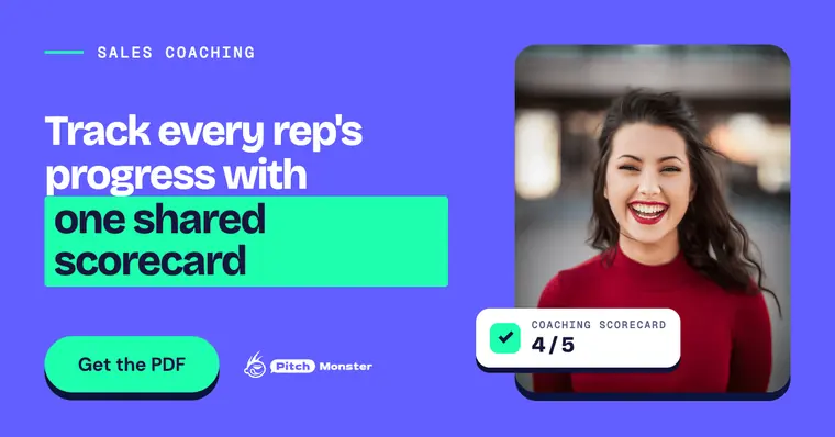 LinkedIn ad, wide: Track every rep's progress with one shared scorecard