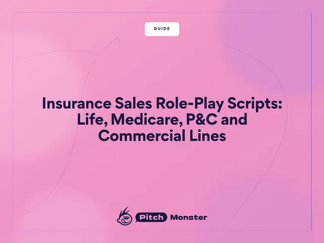 Blog cover template, pink: Insurance Sales Role-Play Scripts