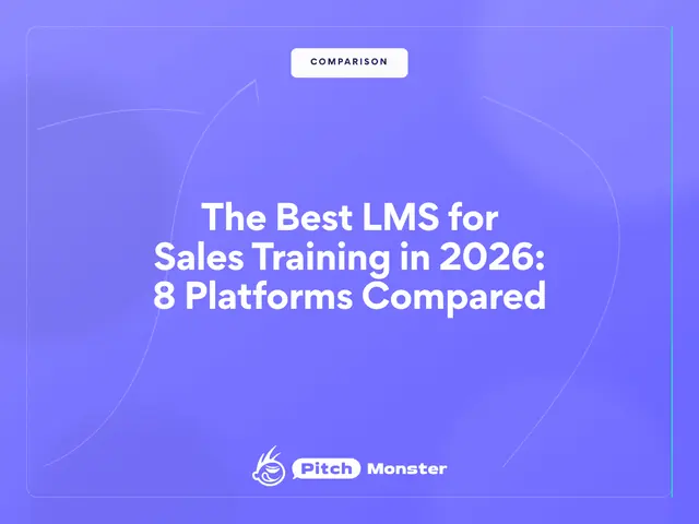 Blog cover template, purple: The Best LMS for Sales Training in 2026