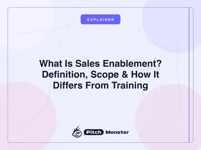 Blog cover template, light: What Is Sales Enablement